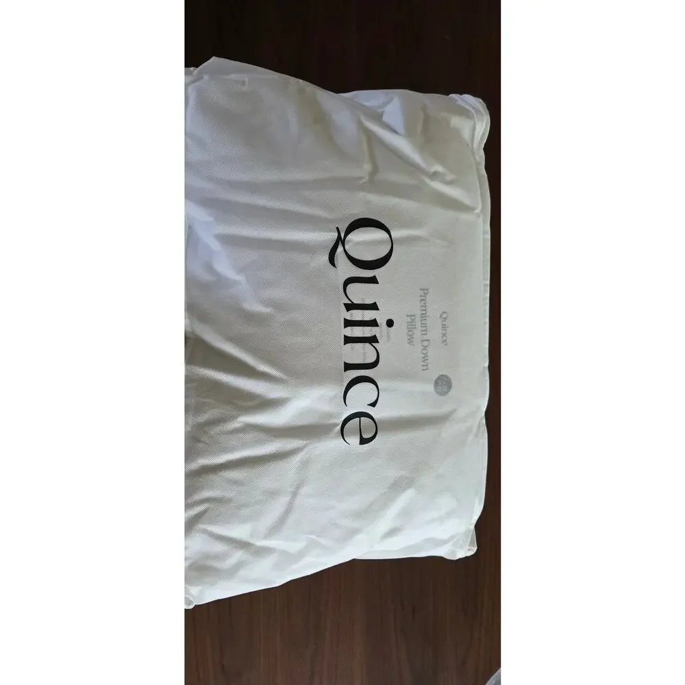 Quince Premium Standard Down Medium Pillow - NEW